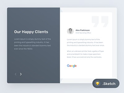 Testimonial Layout (Freebie) app branding design flat freebie giveaway icon illustration lettering logo minimal mobile sketch type typography ui ux vector web website