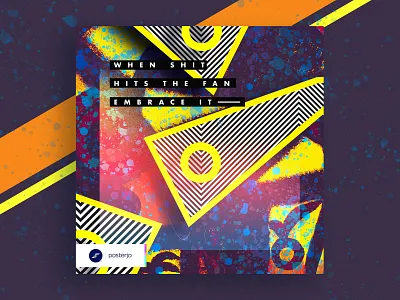 Cards Project #045 card challenge chemical colors cool fun illustration minimal modern painting poster posterchallenge typography vector