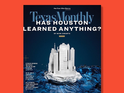 Texas Monthly acrylic harvey houston laser cut laser engrave