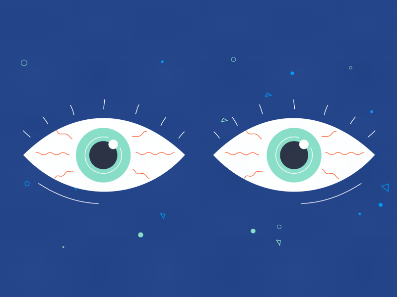 Qobit 2d aftereffects animation bitcoin crypto currency explainer eyes flat gif illustration outline