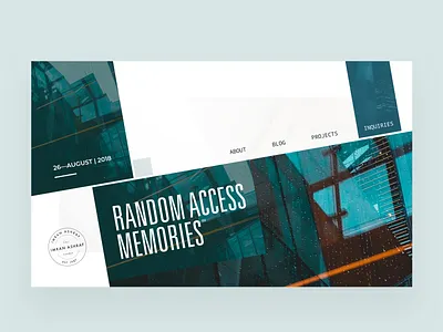 Slanted hero layout architect architecture article clean design editorial grid hierarchy layout light minimal minimalist typography ui visual web design website white