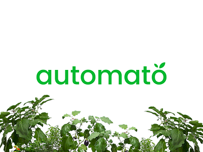automato automate automato brand branding farm garden id logo tomato urban farming
