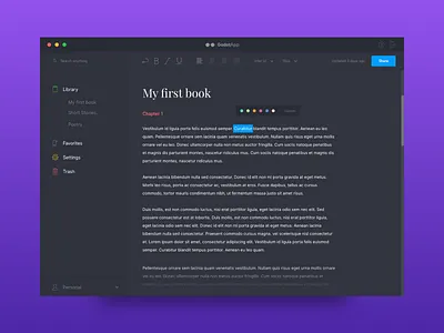 GodotApp concept dark inprogress interaction interface layout minimal text text editor ui ux design ui app