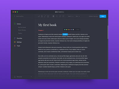 GodotApp concept dark inprogress interaction interface layout minimal text text editor ui ux design ui app