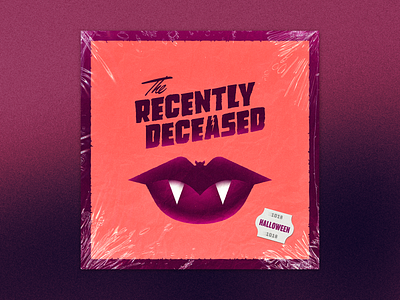 The Recently Deceased - Album Cover 60s album cover bat design garage rock halloween haunted illustration lips music spooky the recently deceased vampire vinyl werewolf bar mitzvah