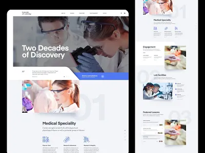 University of Cambridge clean grid header landing layout minimal modern navigation simple typography ux web website website concept whitespace
