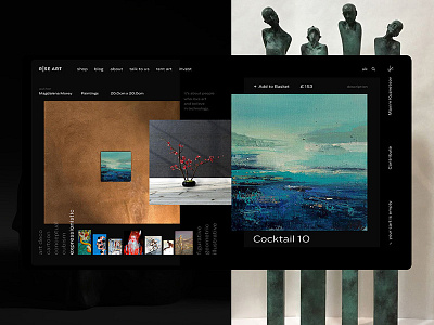 Rise Art Product Card art card concept ecommerce interface layout marketplace minimal product riseart ui web