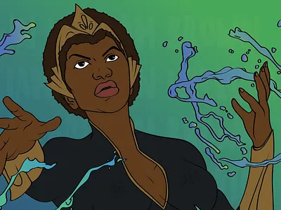 William Brown art artwork black black history black history month concept creative education exhibition gradient illustration linework london marvel october superhero supershero water