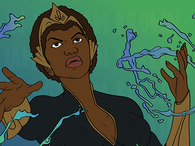 William Brown art artwork black black history black history month concept creative education exhibition gradient illustration linework london marvel october superhero supershero water