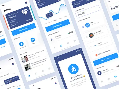 Insurance App app clean insurance ios 11 iphone iphone x mobile ui ui kit ui kits