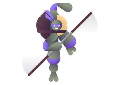 Does Machines ben stafford cowabunga donatello donnie geometric illustration ninja ooze teenage mutant ninja turtles tmnt