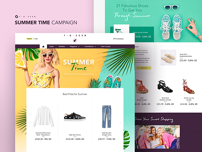 TBseen campaign (summer) 🌻 campaign design fashion fashionshop fullcolor landing page shop simple sketch sketchapp stx stxnext summer summertime ui user experience user inteface ux webdesign webpage