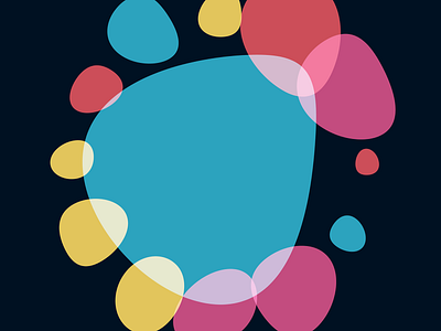 Processing Explo 14 abstract blobs experiment exploration minimal processing retro shapes