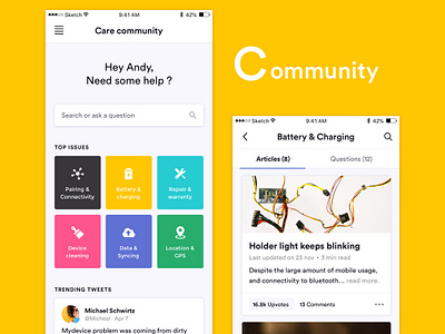 Community article community feed forum help ui