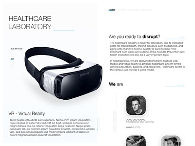 Website IA and First Design Draft concept information architecture laboratory website website