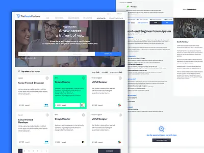 The People Platform firm identity job people platform recruitment search searchbar talent web work