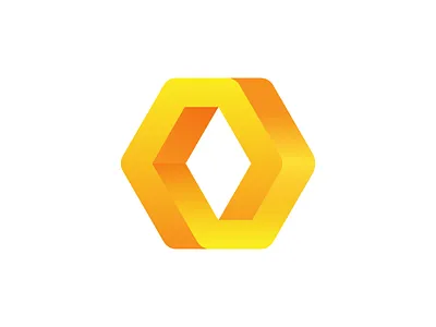 Hexagon Loop Logo Exploration (Unused for Sale) brand identity branding graphic for sale unused buy gradient infinite loop endless graphic art vector ui logo mark symbol icon rebound designer 3d volume