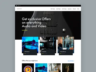 Soundpass Homepage commerce design interface ui user web