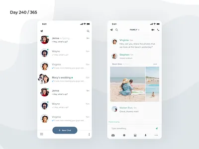 Telegram App Redesign Concept | Day 240/365 - Project365 challenge daily ui design challenge messaging app messenger messenger redesign minimal mobile app redesign tuesday telegram telegram app redesign
