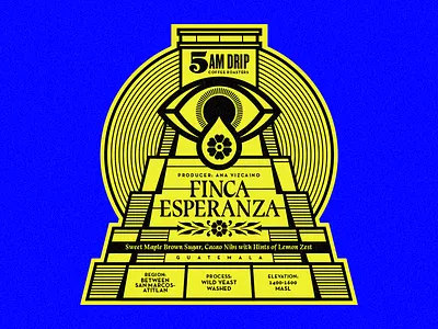 5AM Drip Coffee badge coffee custom type illustration type typography work in progress