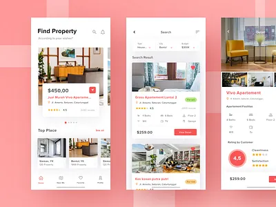 Property Marketplace apartment app card hotel house interior ios marketplace property rental