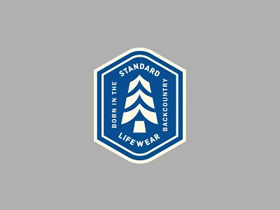 Standard Apparel apparel badge outdoors patch pine tree tree