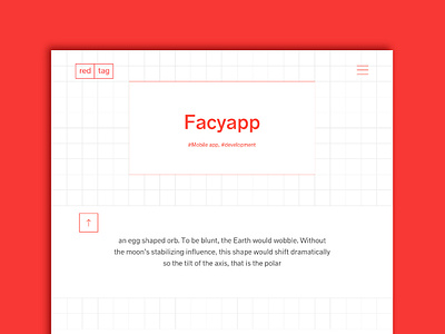 Case Study Page Sneak Peak case study grid minimal prague red ui uiux ux web website