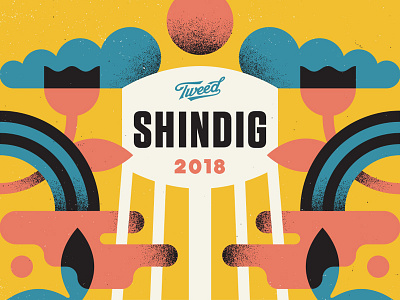 Tweed Shindig cannabis clouds marijuana rainbow smoke watertower weed
