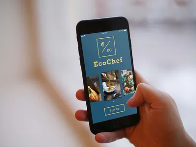 EcoChef | Sign Up Screen app app design appconcept appdesigner chef cook cooking app dailyui dailyui 001 design ios ios apps iosapp iphone iphone8 logo signup page signupscreen ui ui design