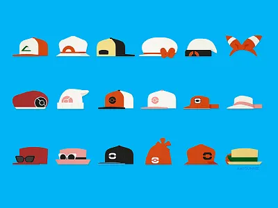 Pokémon Hat Icons design hat icon icons nintendo pokemon vector video games