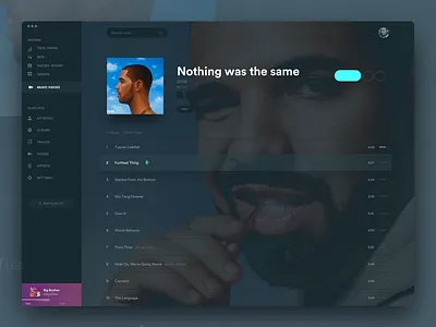 Tidal Playlist Page Preview design idea interface music page player playlist tidal