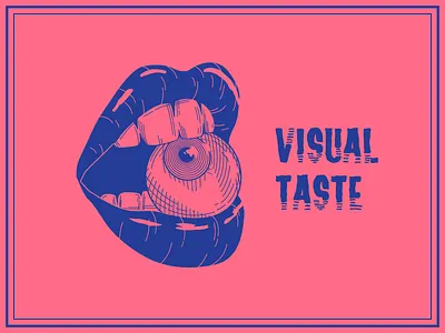 Visual taste art eye grunge illustration office visual