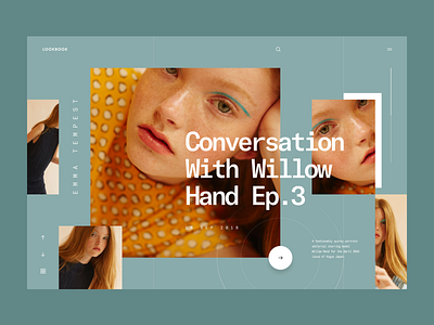 LOOKBOOK :: Magazine article clean creative fashion girl interaction interface landing page magazine news one page slide ui design user experience user experience designer user inteface user interaction ux design web design women