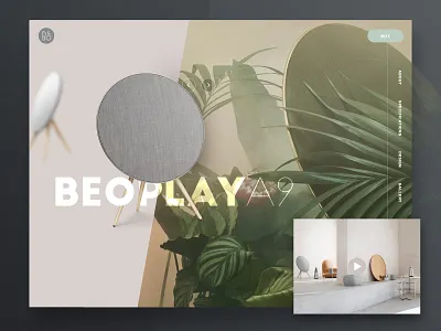 Product page design header landing leaf nature page photoshop product room soft speaker speakers tech video web website