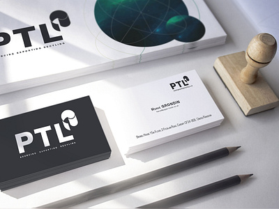 Ptl business cards business cards envelopes illustrator logo design mockup
