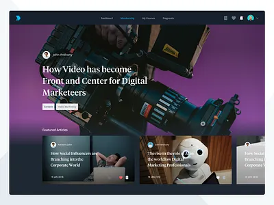 Content Library V2 content library dark magazine