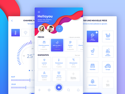 Smart home app app app concept control design home smart ui ux ventilation