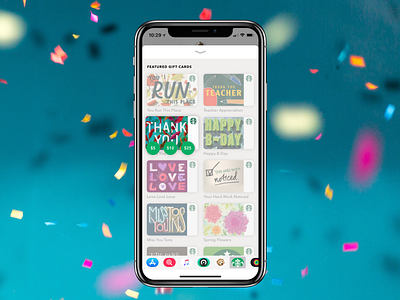 iMessage Gifting for Starbucks app design gift gift card imessage ios starbucks ux