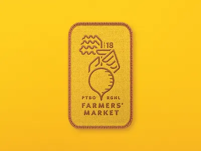 Farmers' Market Logo - Four Season Patch beet branding design farm farmers market hand logo mark vegetable