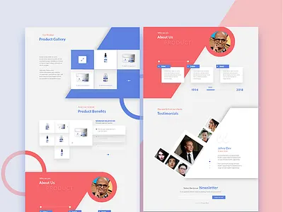 Design Exploration clean home landing page minimal product simple testimonial ui website website concept