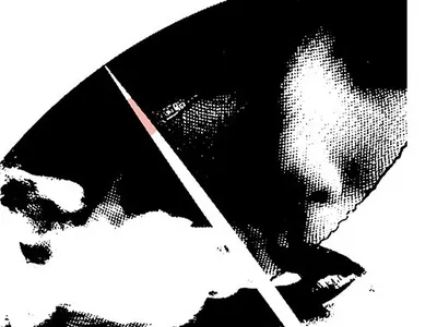 No Age European Tour 2018 collage eye gigposter halftone poster screenprint smoke