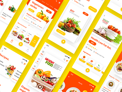 Fast food order & delivery app design ui
