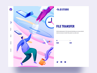 File transfer china colorful file transfer illustration jon jondesigner typography ui ux