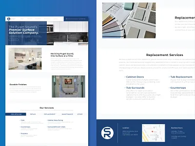 Surface Renew Website branding design hero creative seattle surface ui ux web website