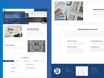 Surface Renew Website branding design hero creative seattle surface ui ux web website