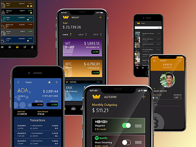 Monarch Crypto App bitcoin blockchain crypto cryptocurrency mobile monarch ui