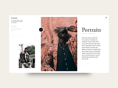 Minimal Gallery art interaction layout minimal portfolio typogaphy ui ui ux web website white