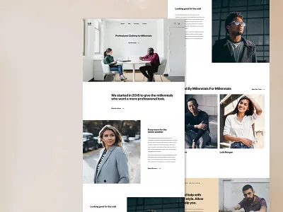 Taft Clothing - Home Page design landing page minimal modern ui user experience user interface user interface design ux website website design