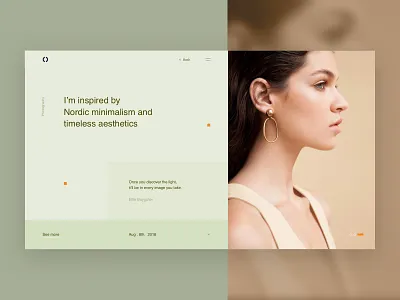 Blog Header Exploration design grid header inspiration interface minimal space typography ui web