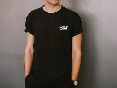Merch for Be the Light christian design logo merch minimal